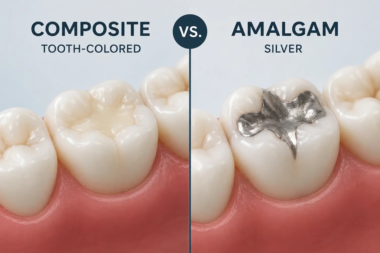Composite vs. Amalgam Fillings: Tooth-Colored or Silver?